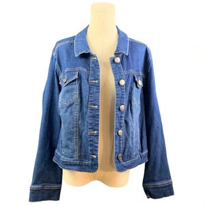 Catherines Cropped Jean‎ Jacket (Est Size XL)